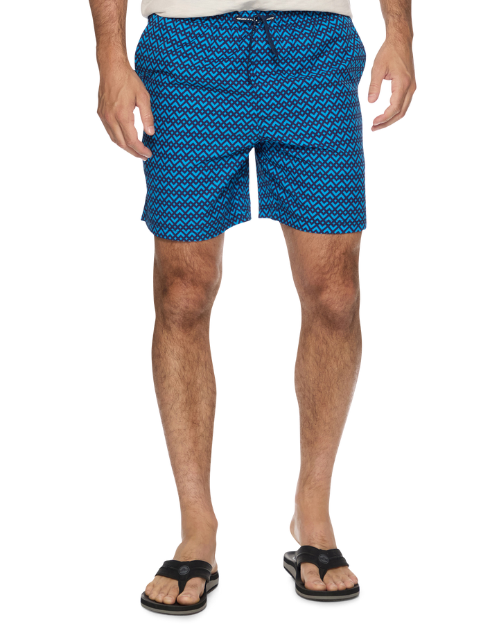 DAVIE GEO PRINT SWIM SHORT - 6.5” INSEAM (FINAL SALE)