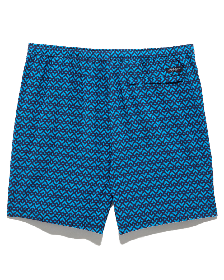 DAVIE GEO PRINT SWIM SHORT - 6.5” INSEAM