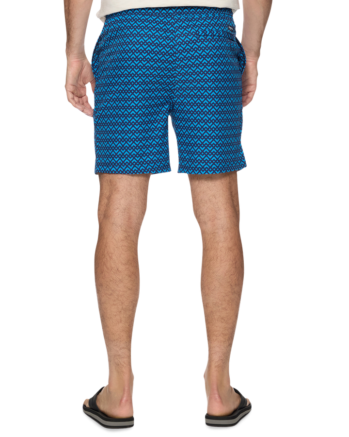 DAVIE GEO PRINT SWIM SHORT - 6.5” INSEAM