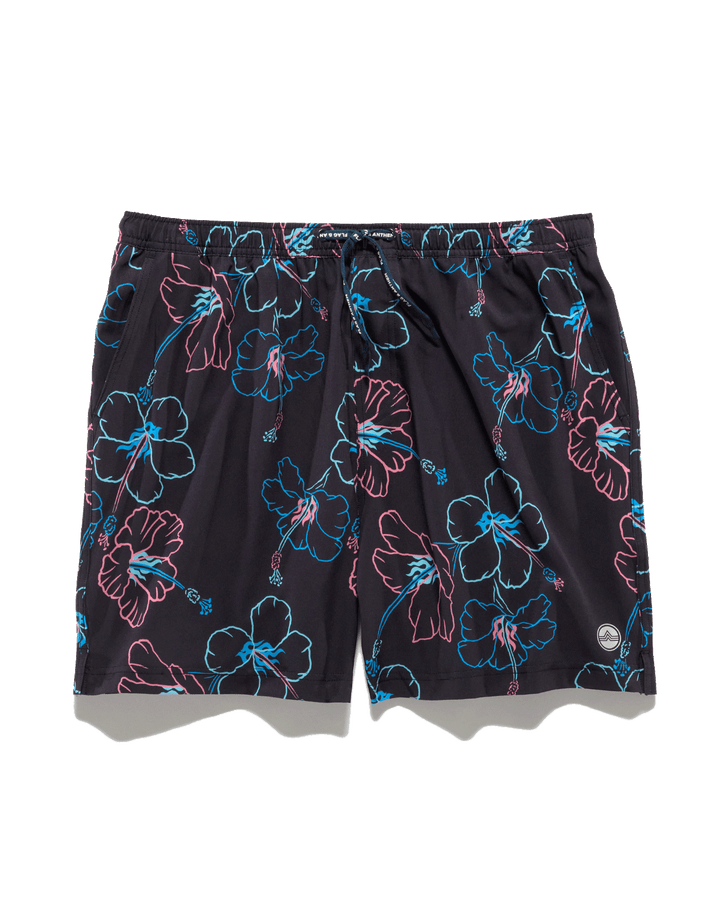 AUBURNDALE TROPICAL PRINT SWIM SHORT - 6.5” INSEAM