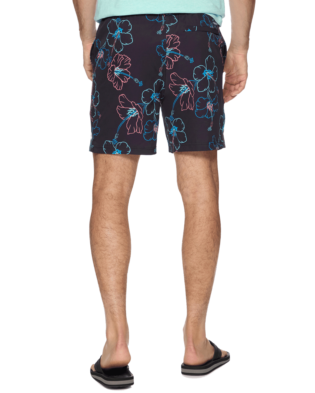 AUBURNDALE TROPICAL PRINT SWIM SHORT - 6.5” INSEAM