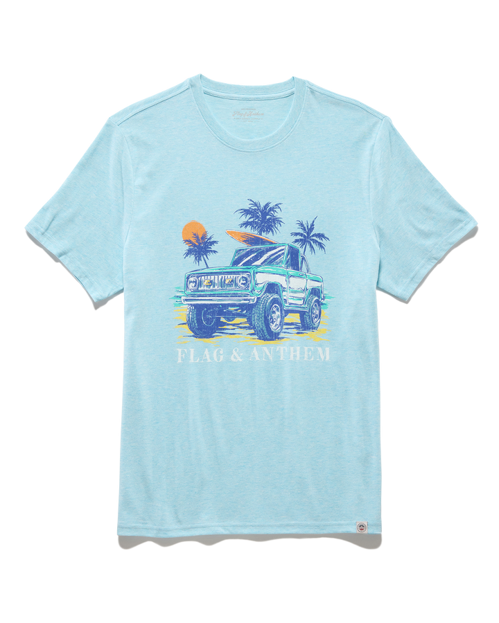 WHEELS ON THE BEACH TEE