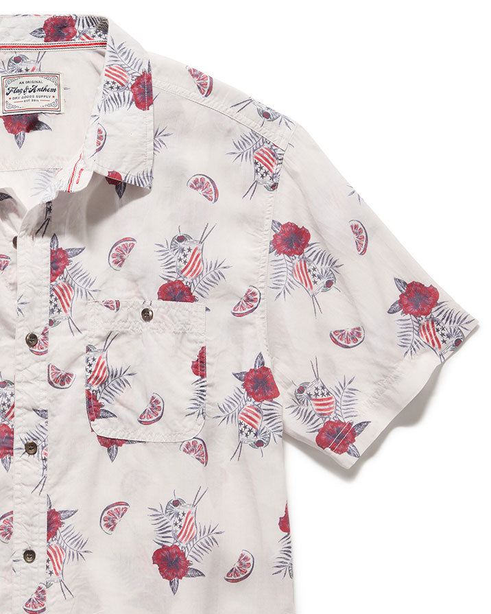 LAMINGTON COCKTAIL PRINT SHIRT (FINAL SALE)