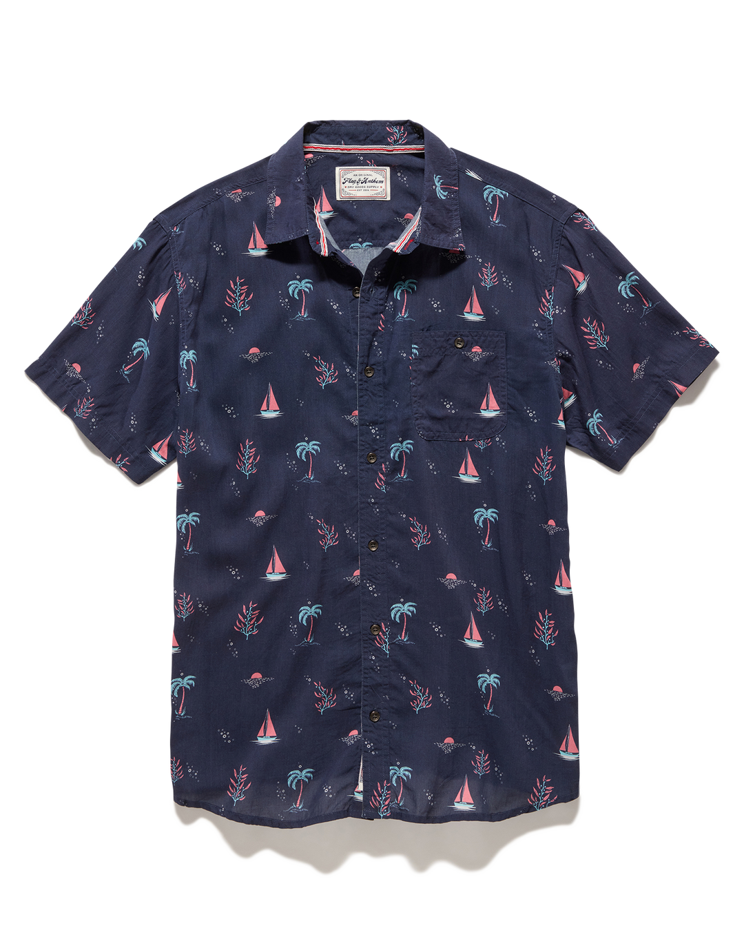 FINLEY SAILBOAT PRINT SHIRT