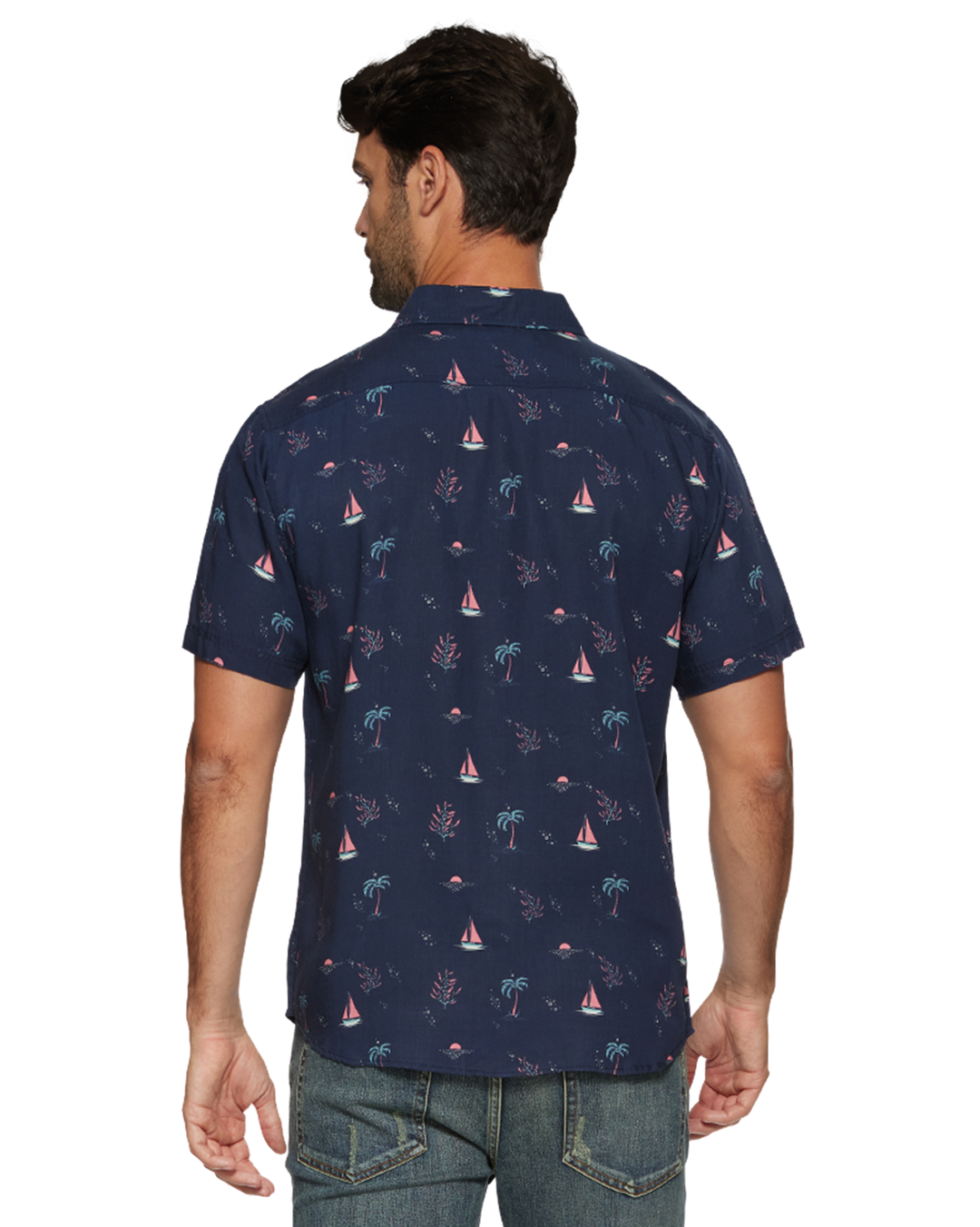 FINLEY SAILBOAT PRINT SHIRT