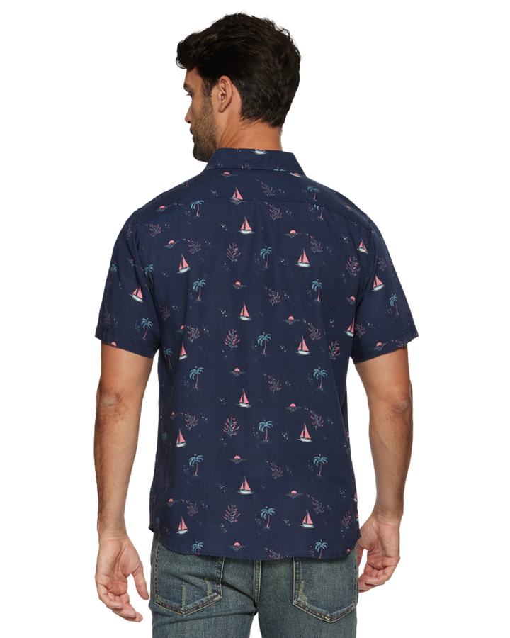 FINLEY SAILBOAT PRINT SHIRT (FINAL SALE)