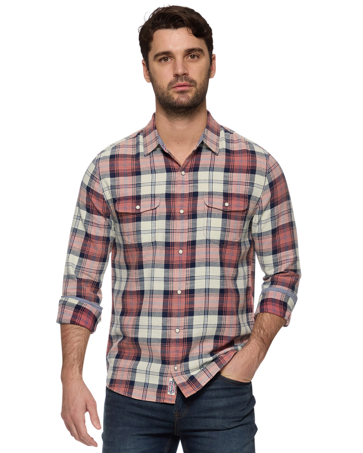 CLANTON SLUB WESTERN SHIRT