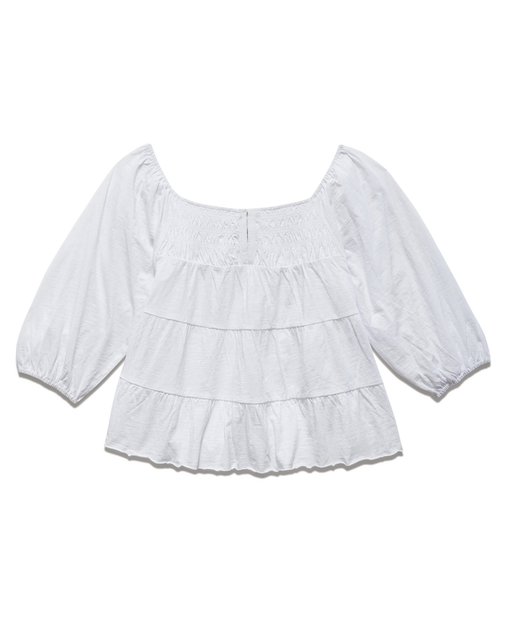 PETALUMA THREE-QUARTER PUFF SLEEVE TIERED TOP (FINAL SALE)