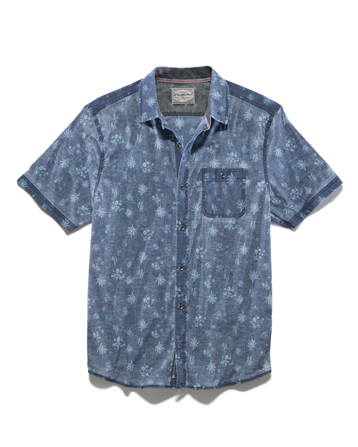 JARRELL CACTUS PRINT VINTAGE SOFT STRETCH SHIRT