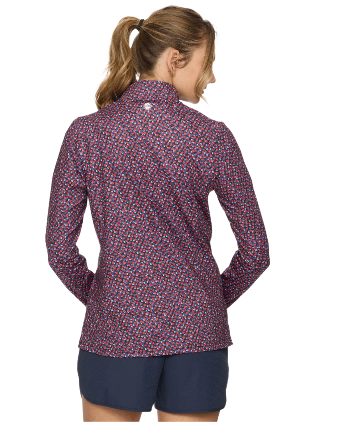 WOMEN’S MVP WINFIELD STAR PRINT 1/4-ZIP