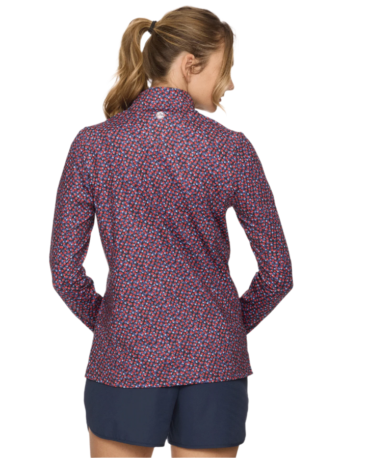 WOMEN’S MVP WINFIELD STAR PRINT 1/4-ZIP