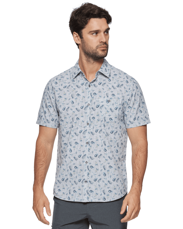 SAXTON COCONUT PRINT SPACE DYE SHIRT