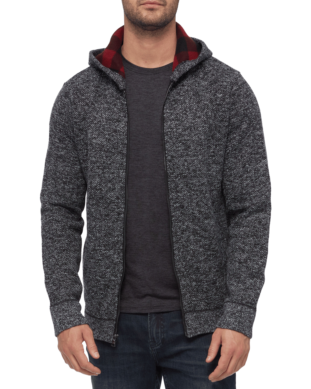 RHINELAND FLEECE-LINED FULL-ZIP HOODED SWEATER