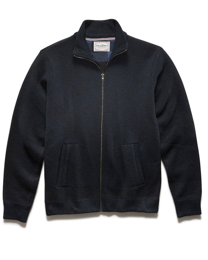 RHINELAND FULL-ZIP FLEECE-LINED SWEATER