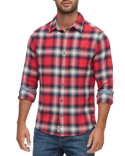 Flag & Anthem Kerrick Plaid Flannel Shirt in Orange for Men