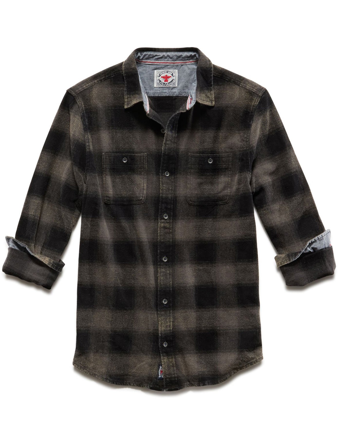 Shaw LS Vintage Flannel Shirt - Navy/Black - Boutique 23