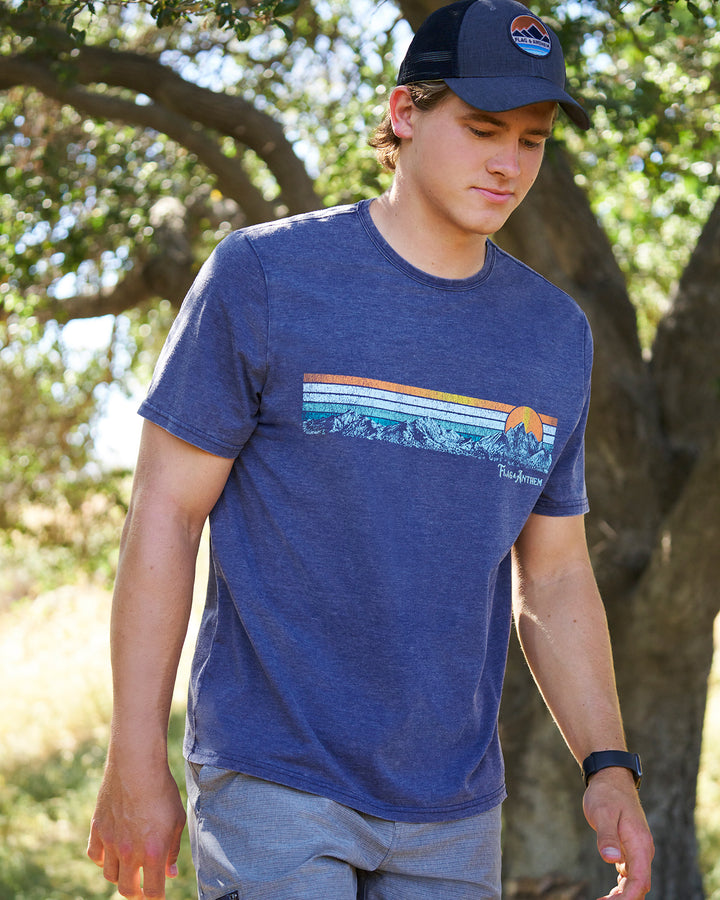 MOUNTAIN PANORAMA SUNSET BURNOUT TEE