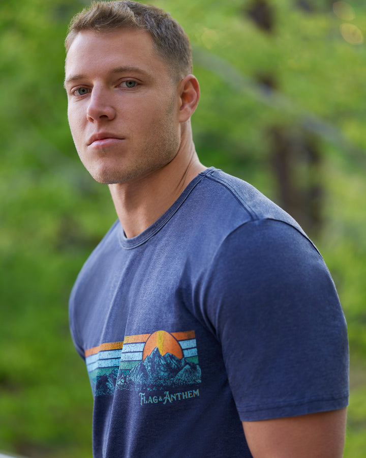 MOUNTAIN PANORAMA SUNSET BURNOUT TEE