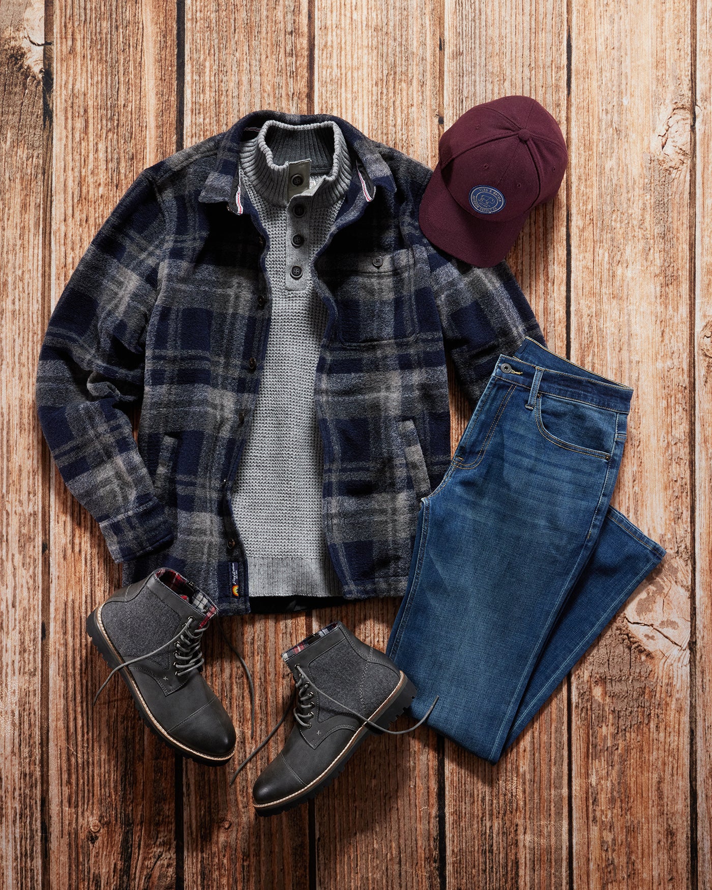 Flannel ball cap online