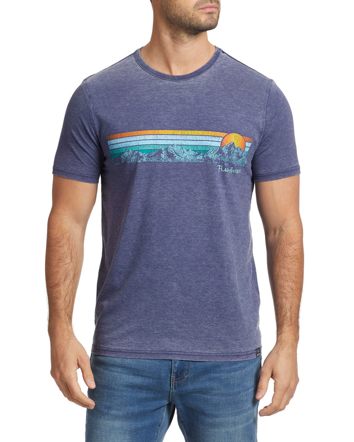 MOUNTAIN PANORAMA SUNSET BURNOUT TEE